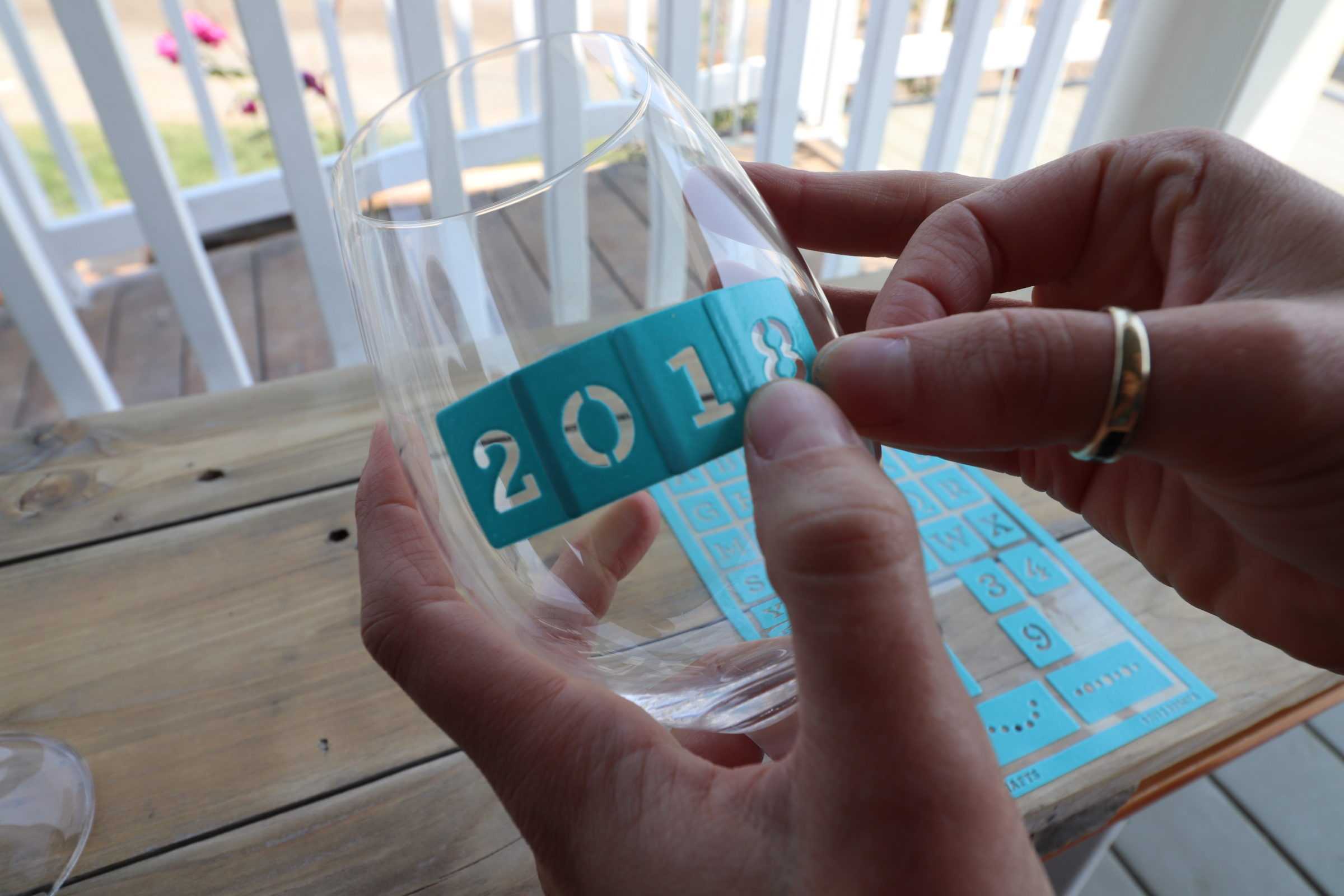 DIY Monogrammed Wine Glasses - MomAdvice